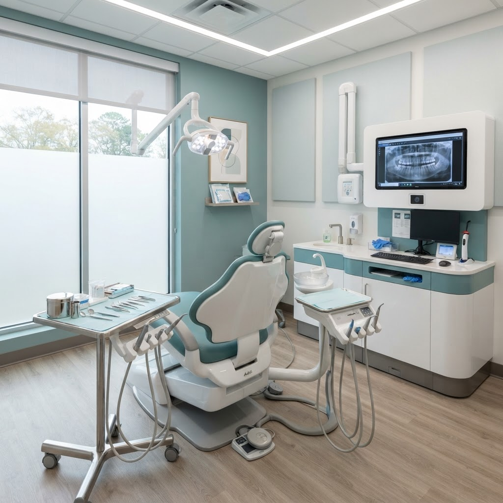 Modern dental treatment room with state-of-the-art equipment at Kincumber Dental Care